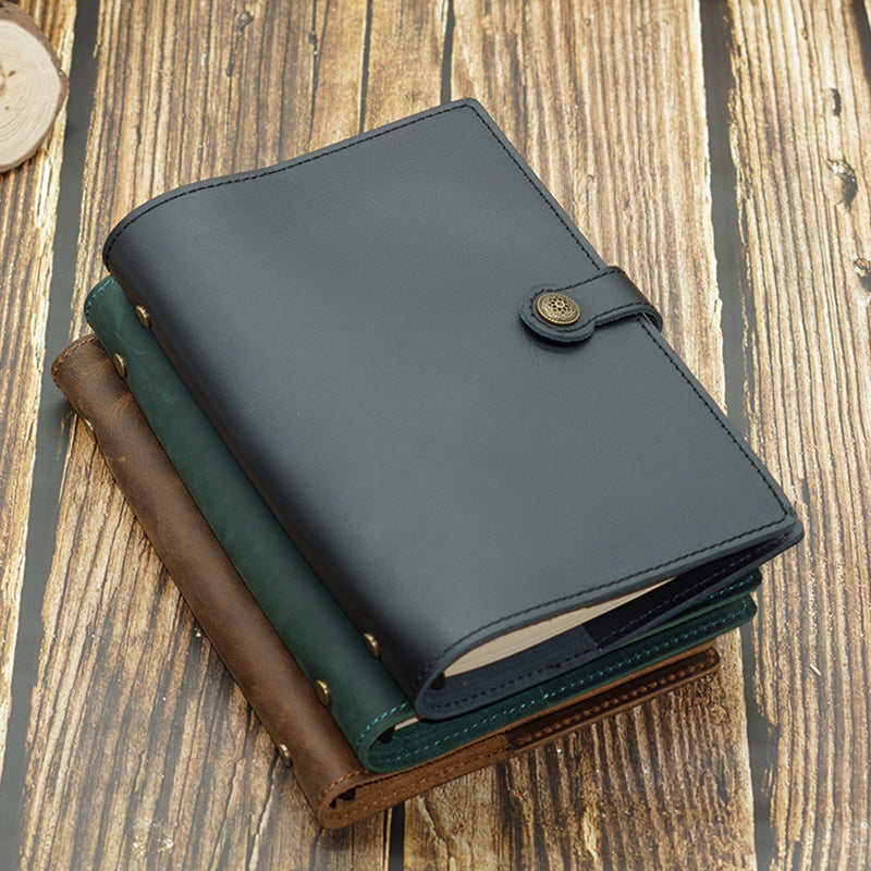 A5 Binder Handmade Cowhide Notebook