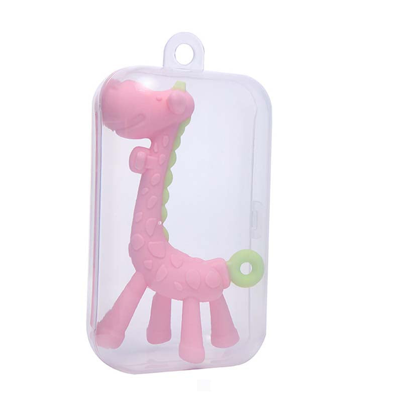 Giraffe Silicone Baby Molar Stick Teether Toy