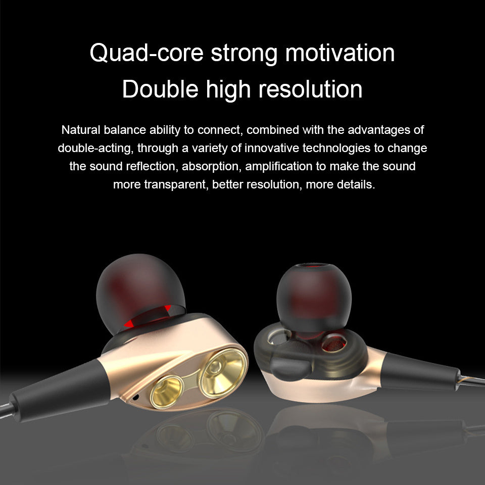 Round hole universal earphone