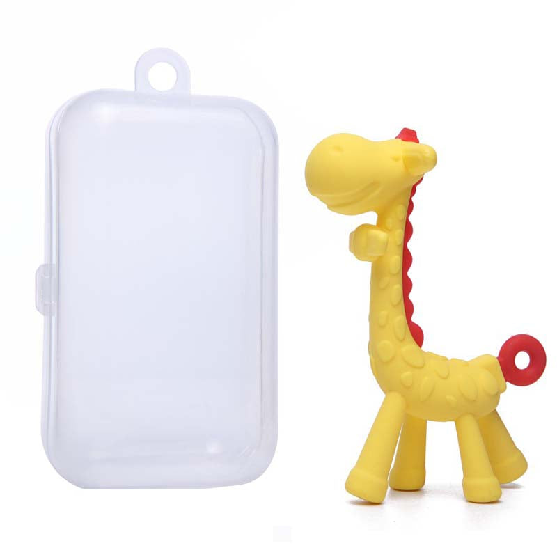 Giraffe Silicone Baby Molar Stick Teether Toy