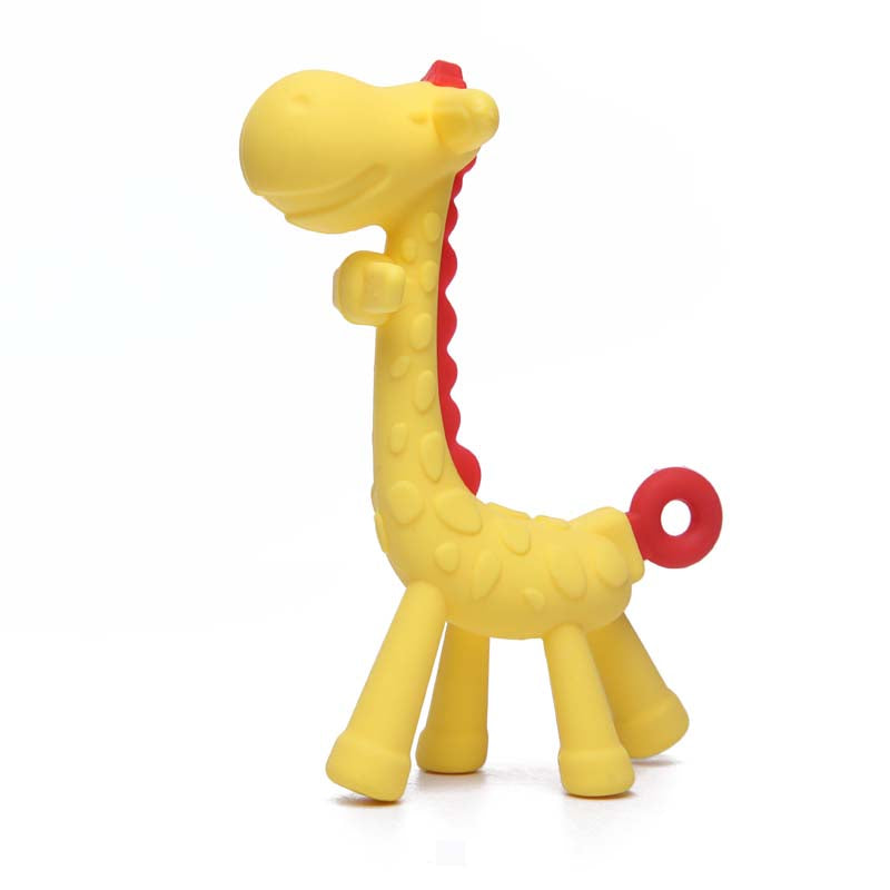 Giraffe Silicone Baby Molar Stick Teether Toy