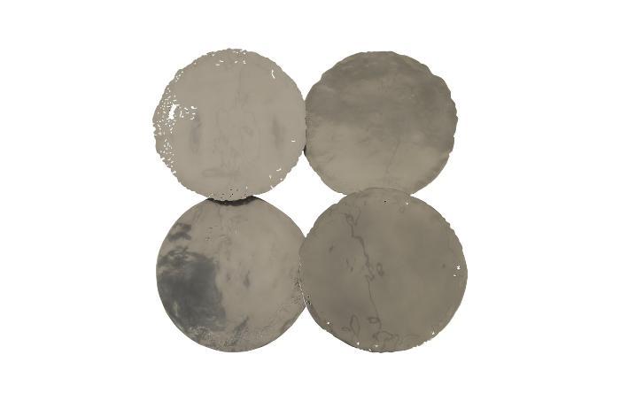 Cast Oil Drum Wall Discs (Set Of 4)